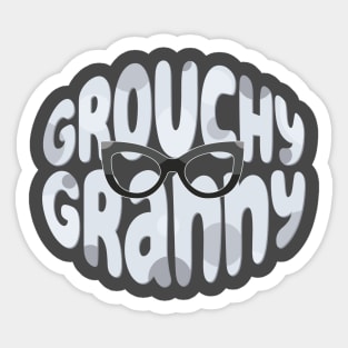 Grouchy Granny Sticker